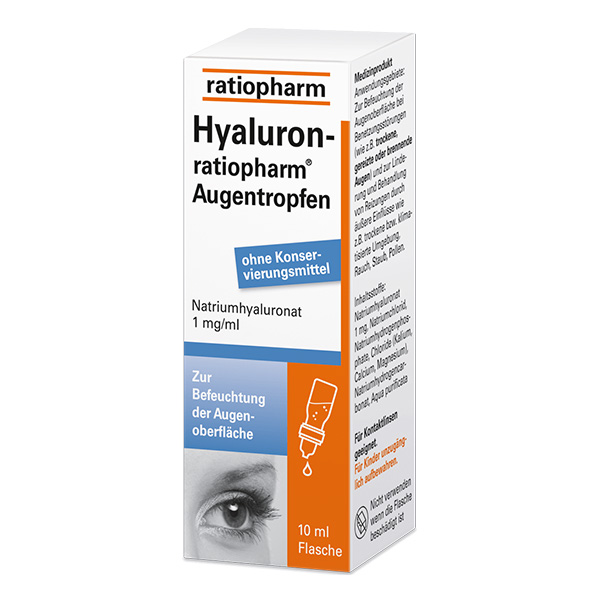 Symbolbild Hyaluron-ratiopharm Augentropfen