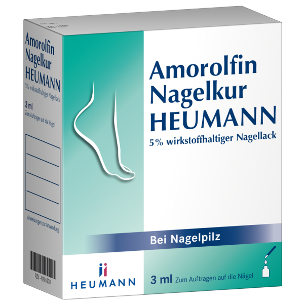 Symbolbild Amorolfin Nagelkur HEUMANN 5% wirkstoffhaltiger Nagellack
