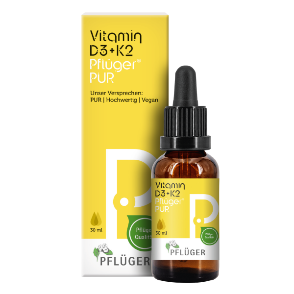 Symbolbild Vitamin D3+K2 Pflüger PUR®
